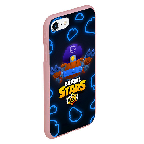 Чехол iPhone 7/8 матовый Brawl Stars Darryl / 3D-Баблгам – фото 2