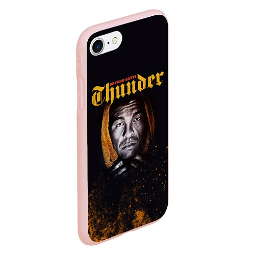 Чехол iPhone 7/8 матовый Arturo 'Thunder' Gatti / 3D-Светло-розовый – фото 2