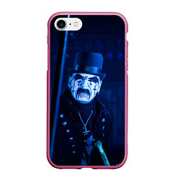 Чехол iPhone 7/8 матовый King Diamond, цвет: 3D-малиновый