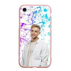 Чехол iPhone 7/8 матовый Егор Крид, цвет: 3D-светло-розовый