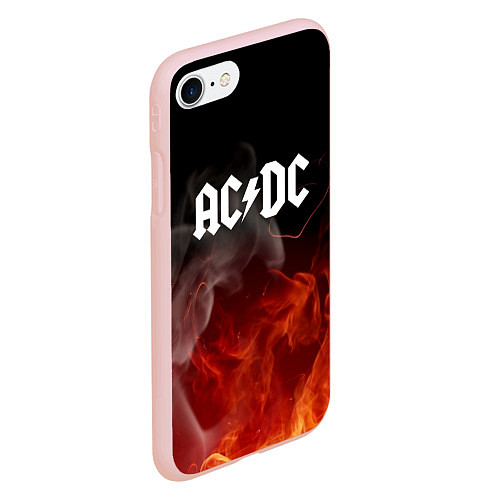 Чехол iPhone 7/8 матовый AC DC / 3D-Светло-розовый – фото 2