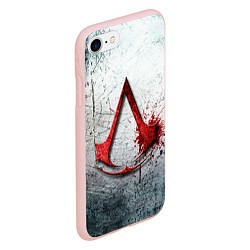 Чехол iPhone 7/8 матовый Assassins Creed, цвет: 3D-светло-розовый — фото 2