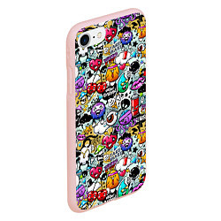 Чехол iPhone 7/8 матовый Stickerboom, цвет: 3D-светло-розовый — фото 2