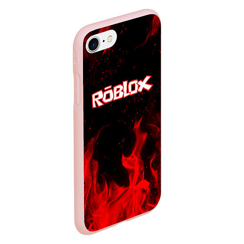 Чехол iPhone 7/8 матовый ROBLOX / 3D-Светло-розовый – фото 2