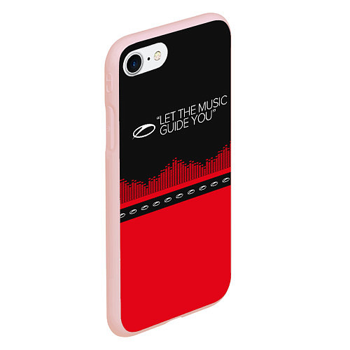 Чехол iPhone 7/8 матовый ASOT Let The Music Guide You / 3D-Светло-розовый – фото 2