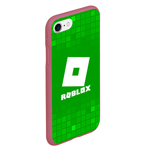 Чехол iPhone 7/8 матовый Roblox / 3D-Малиновый – фото 2