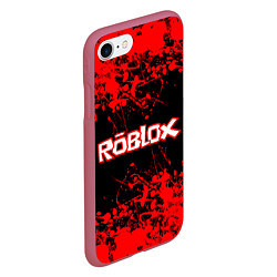 Чехол iPhone 7/8 матовый Roblox, цвет: 3D-малиновый — фото 2
