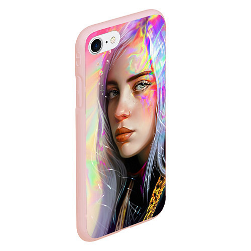 Чехол iPhone 7/8 матовый Billie Pinky Wave / 3D-Светло-розовый – фото 2