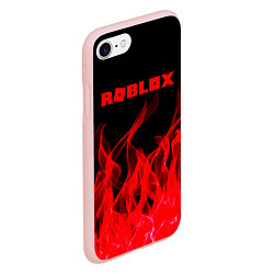 Чехол iPhone 7/8 матовый ROBLOX, цвет: 3D-светло-розовый — фото 2