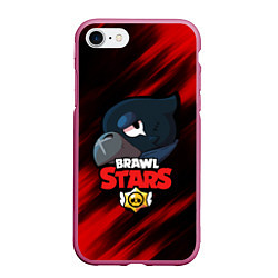 Чехол iPhone 7/8 матовый BRAWL STARS CROW