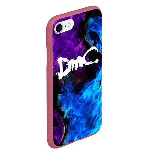 Чехол iPhone 7/8 матовый DEVIL MAY CRY DMC / 3D-Малиновый – фото 2