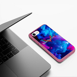 Чехол iPhone 7/8 матовый DEVIL MAY CRY DMC, цвет: 3D-малиновый — фото 2