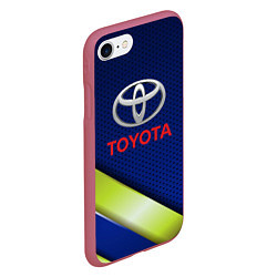 Чехол iPhone 7/8 матовый TOYOTA, цвет: 3D-малиновый — фото 2