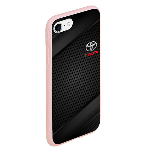 Чехол iPhone 7/8 матовый TOYOTA / 3D-Светло-розовый – фото 2