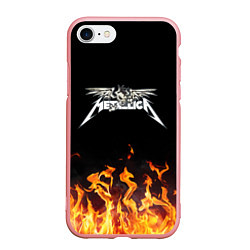 Чехол iPhone 7/8 матовый Metallica, цвет: 3D-баблгам