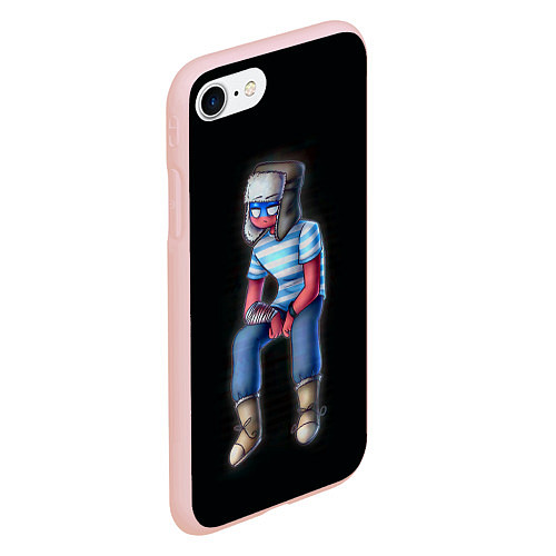 Чехол iPhone 7/8 матовый CountryHumans - Россия / 3D-Светло-розовый – фото 2