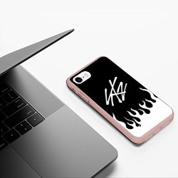 Чехол iPhone 7/8 матовый Stray Kids, цвет: 3D-светло-розовый — фото 2