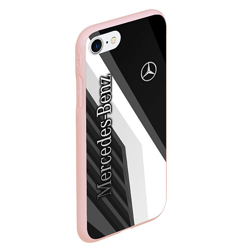 Чехол iPhone 7/8 матовый Mercedes-Benz / 3D-Светло-розовый – фото 2