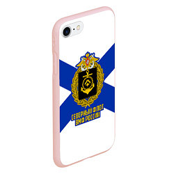 Чехол iPhone 7/8 матовый Северный флот ВМФ России, цвет: 3D-светло-розовый — фото 2