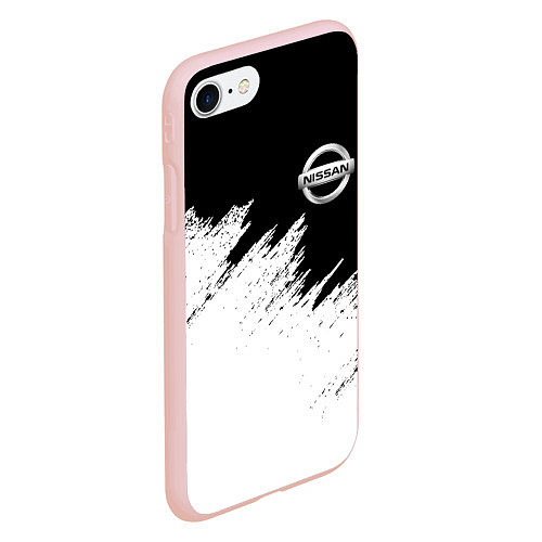 Чехол iPhone 7/8 матовый NISSAN / 3D-Светло-розовый – фото 2