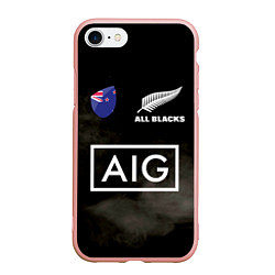 Чехол iPhone 7/8 матовый ALL BLACKS