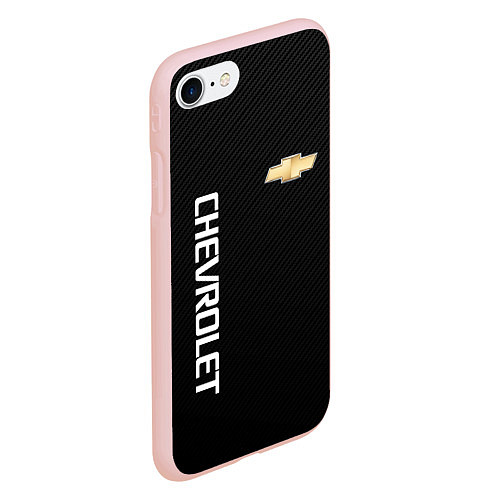 Чехол iPhone 7/8 матовый Chevrolet / 3D-Светло-розовый – фото 2