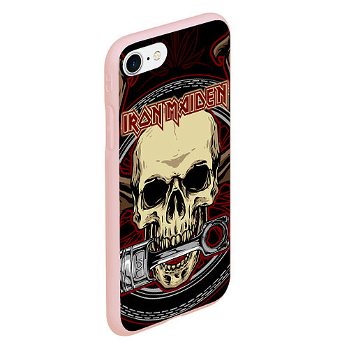 Чехол iPhone 7/8 матовый Iron Maiden / 3D-Светло-розовый – фото 2