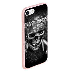 Чехол iPhone 7/8 матовый Iron Maiden, цвет: 3D-светло-розовый — фото 2