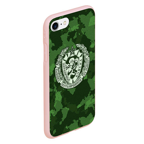 Чехол iPhone 7/8 матовый Пограничные Войска / 3D-Светло-розовый – фото 2