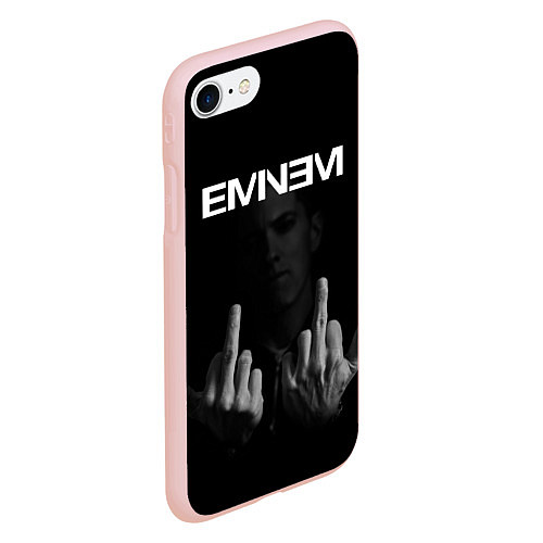 Чехол iPhone 7/8 матовый EMINEM / 3D-Светло-розовый – фото 2