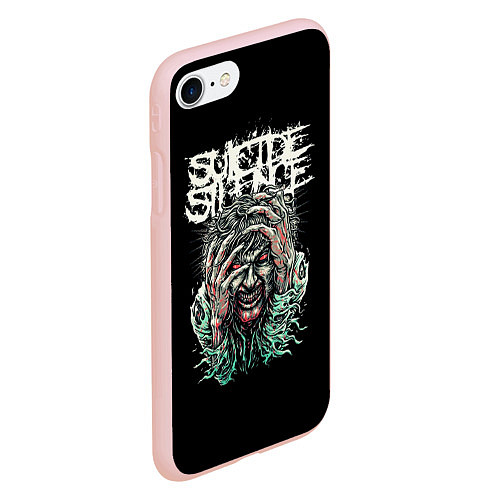 Чехол iPhone 7/8 матовый Suicide silence / 3D-Светло-розовый – фото 2