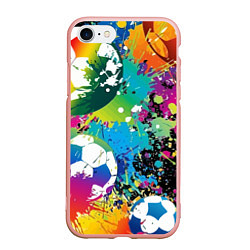 Чехол iPhone 7/8 матовый Football Paints