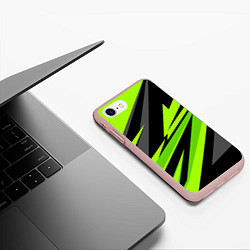 Чехол iPhone 7/8 матовый Форма для фитнеса, цвет: 3D-светло-розовый — фото 2