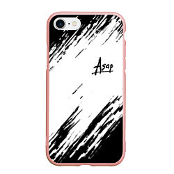 Чехол iPhone 7/8 матовый ASAP ROCKY, цвет: 3D-светло-розовый