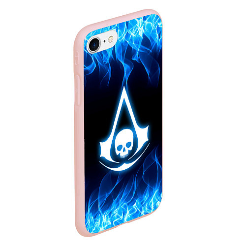 Чехол iPhone 7/8 матовый Assassin??s Creed / 3D-Светло-розовый – фото 2