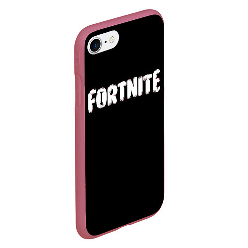 Чехол iPhone 7/8 матовый FORTNITE / 3D-Малиновый – фото 2