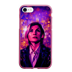 Чехол iPhone 7/8 матовый DOCTOR WHO, цвет: 3D-малиновый