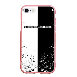 Чехол iPhone 7/8 матовый Nickelback, цвет: 3D-баблгам