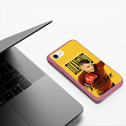 Чехол iPhone 7/8 матовый Diamond Poirier, цвет: 3D-малиновый — фото 2