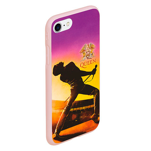 Чехол iPhone 7/8 матовый Queen / 3D-Светло-розовый – фото 2