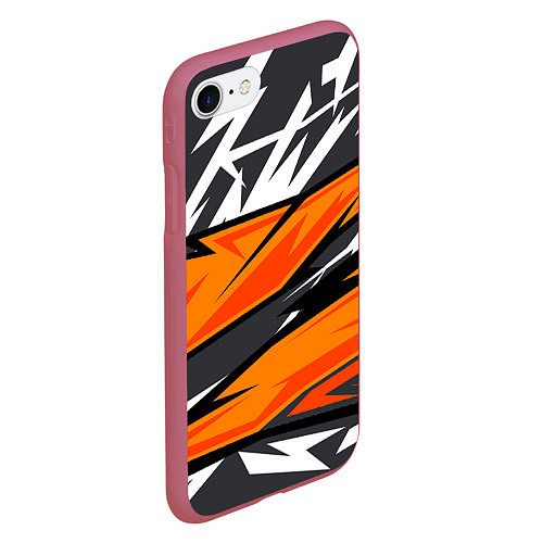 Чехол iPhone 7/8 матовый Bona Fide Одежда для фитнеса / 3D-Малиновый – фото 2
