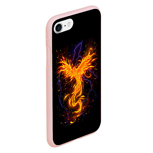 Чехол iPhone 7/8 матовый Phoenix / 3D-Светло-розовый – фото 2