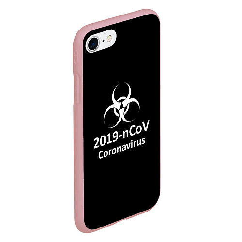 Чехол iPhone 7/8 матовый NCoV-2019: Coronavirus / 3D-Баблгам – фото 2