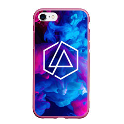 Чехол iPhone 7/8 матовый LINKIN PARK, цвет: 3D-малиновый