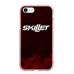 Чехол iPhone 7/8 матовый Skillet, цвет: 3D-светло-розовый