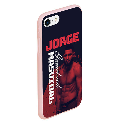 Чехол iPhone 7/8 матовый Jorge Masvidal / 3D-Светло-розовый – фото 2
