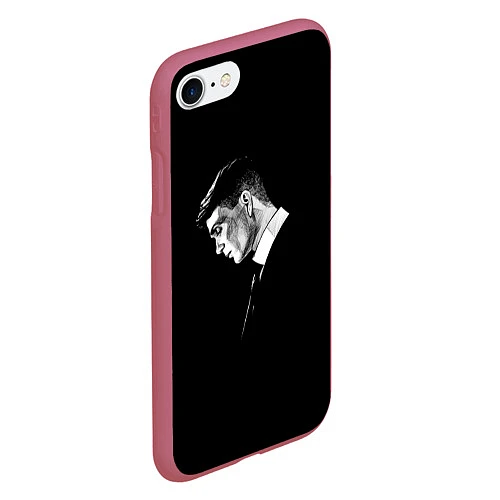 Чехол iPhone 7/8 матовый Peaky Blinders / 3D-Малиновый – фото 2