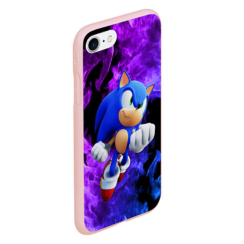 Чехол iPhone 7/8 матовый SONIC / 3D-Светло-розовый – фото 2