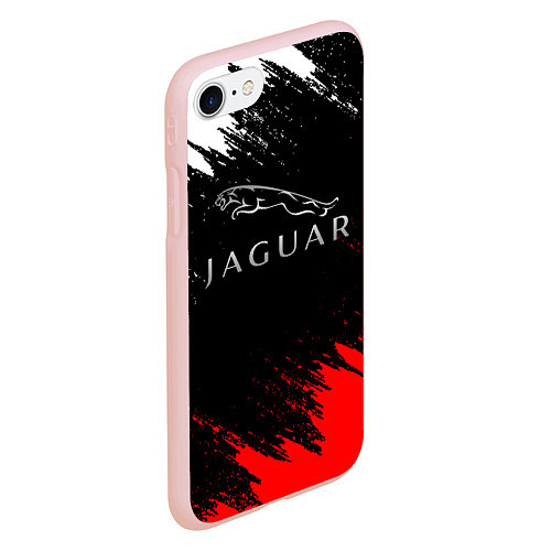 Чехол iPhone 7/8 матовый Jaguar / 3D-Светло-розовый – фото 2