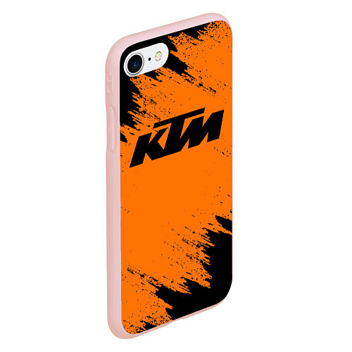 Чехол iPhone 7/8 матовый KTM / 3D-Светло-розовый – фото 2